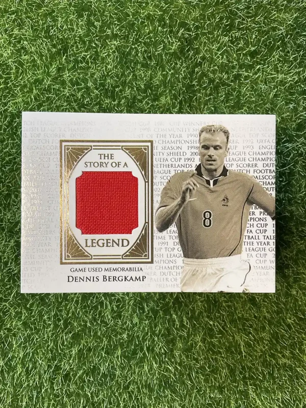 2018 Futera Unique Dennis Bergkamp The Story of a Legend Game-Worn Patch 04/39