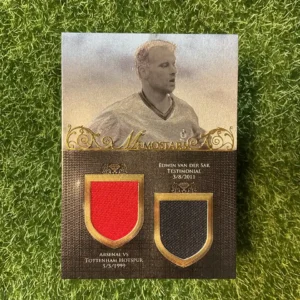 2018 Futera Unique Dennis Bergkamp Memostars Dual Game-Worn Patch 19/25
