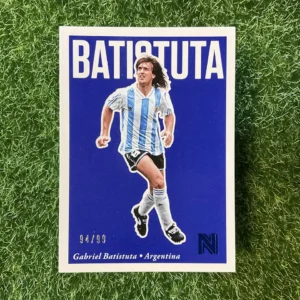2017 Panini Nobility Soccer Gabriel Batistuta Blue Parallel 94/99