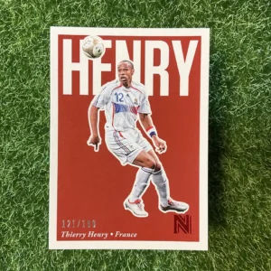2017 Panini Nobility Soccer Thierry Henry Red Parallel 121/199