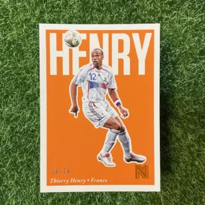 2017 Panini Nobility Soccer Thierry Henry Orange Parallel 10/75