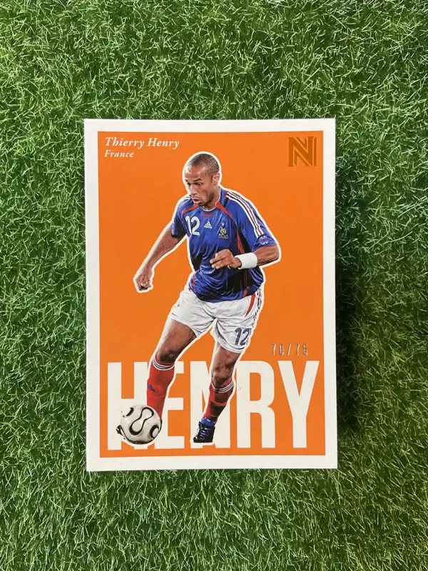 2017 Panini Nobility Soccer Thierry Henry Orange Parallel 70/75