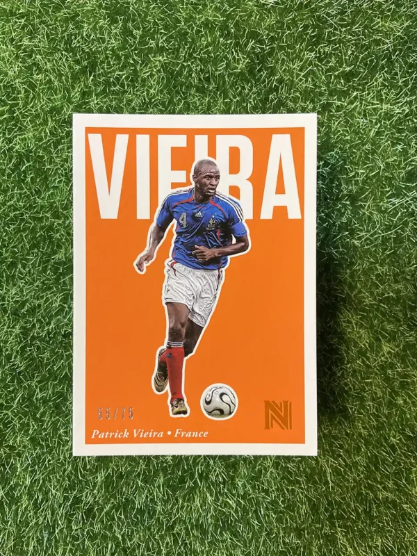 2017 Panini Nobility Soccer Patrick Vieira Orange Parallel 55/75