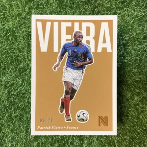2017 Panini Nobility Soccer Patrick Vieira Gold Parallel 05/20