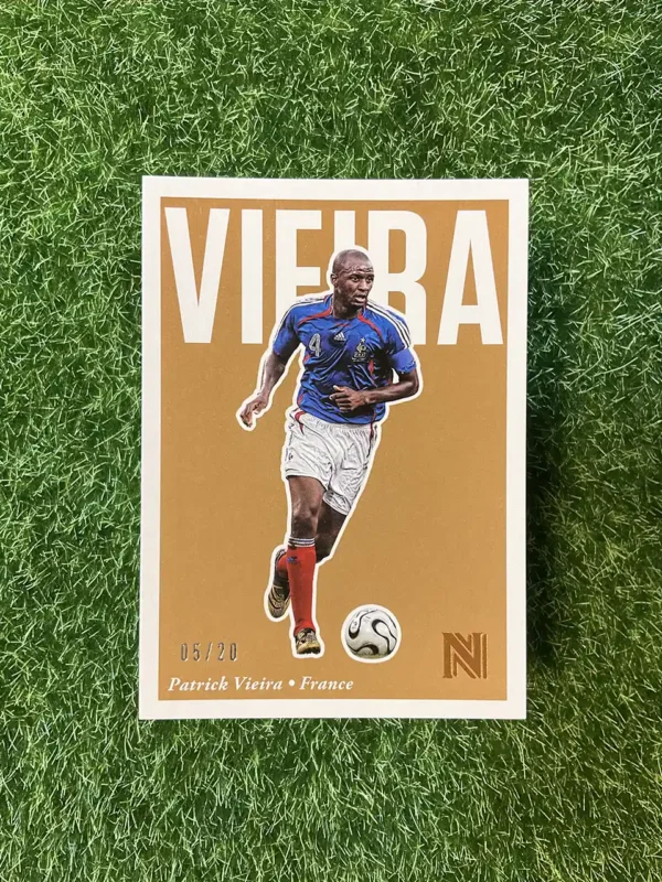 2017 Panini Nobility Soccer Patrick Vieira Gold Parallel 05/20