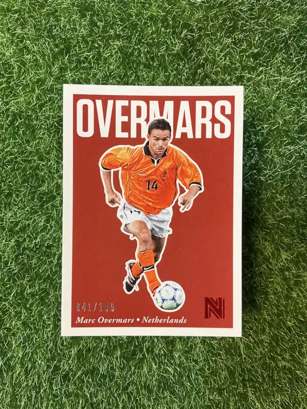 2017 Panini Nobility Soccer Marc Overmars Red Parallel 041/199