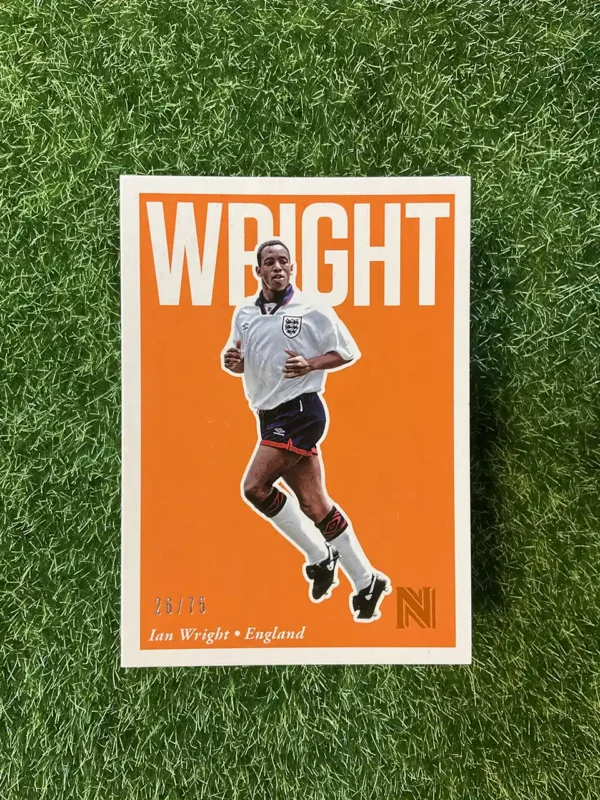 2017 Panini Nobility Soccer Ian Wright Orange Parallel 26/75