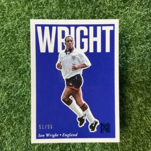 2017 Panini Nobility Soccer Ian Wright Blue Parallel 51/99