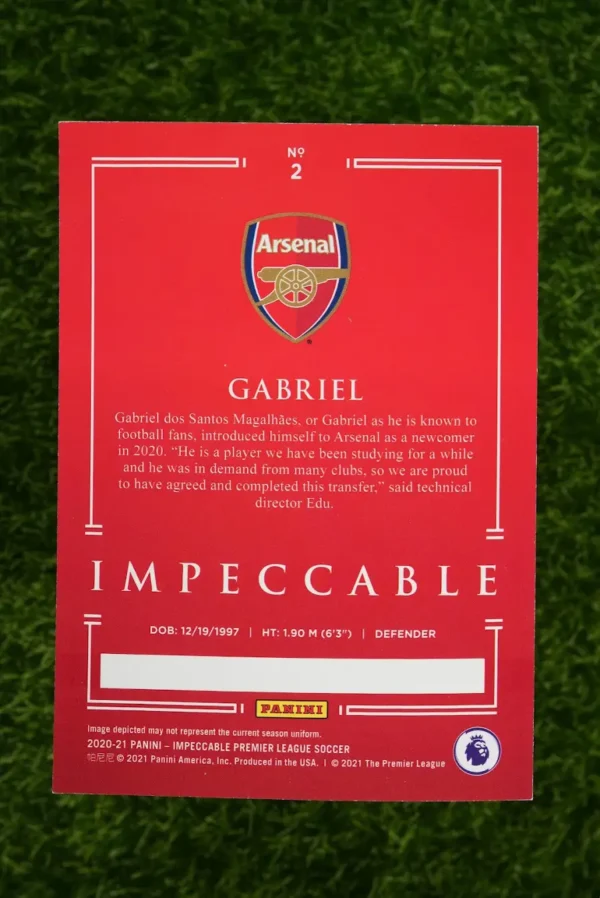 2020-21 Panini Impeccable Gabriel Rookie 12/75 - Image 2