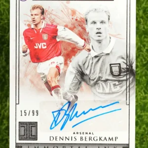 2019-20 Panini Impeccable Dennis Bergkamp Immortal Ink Auto 15/99