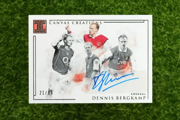 2019-20 Panini Impeccable Dennis Bergkamp Canvas Creations Auto 21/99