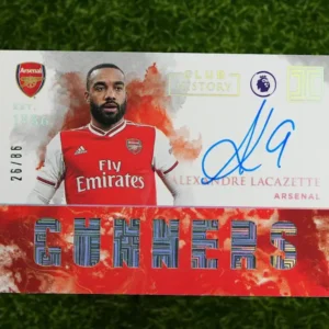 2019-20 Panini Impeccable Club History Alexandre Lacazette Patch Auto 26/86