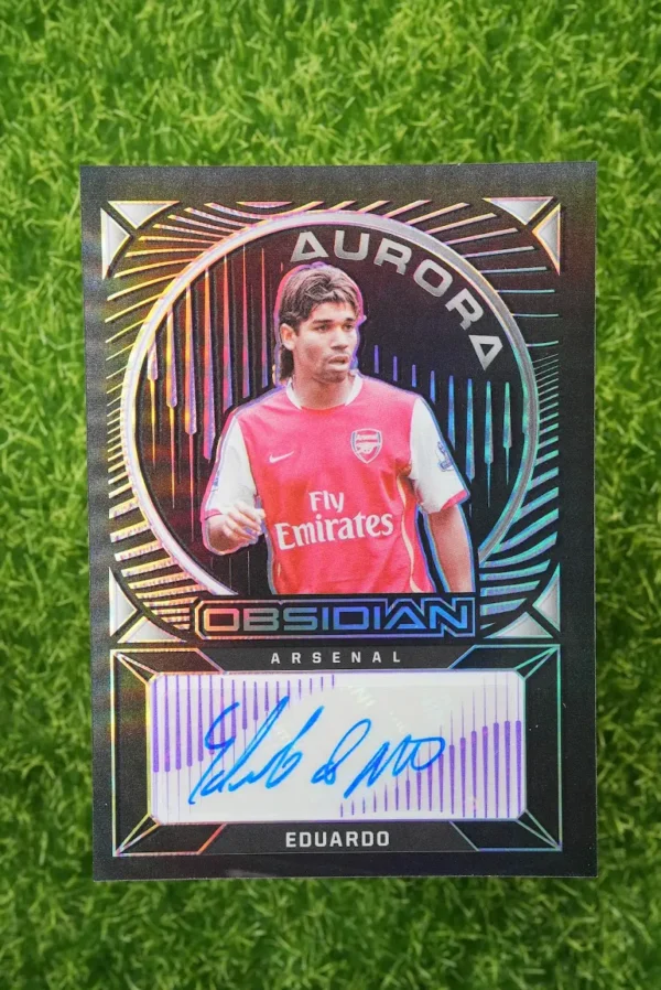 2021-22 Panini Obsidian Eduardo Aurora Autographs Auto 22/75