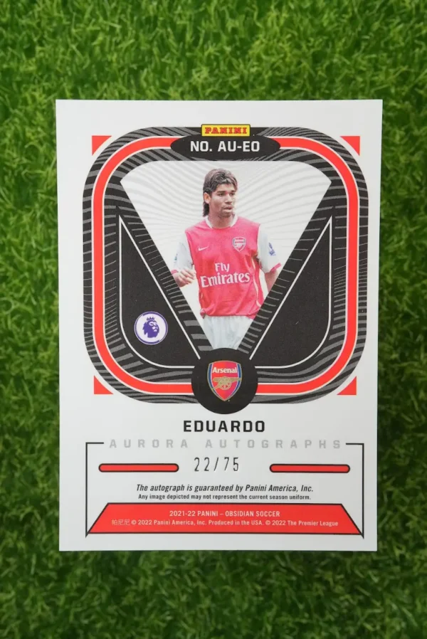2021-22 Panini Obsidian Eduardo Aurora Autographs Auto 22/75 - Image 2