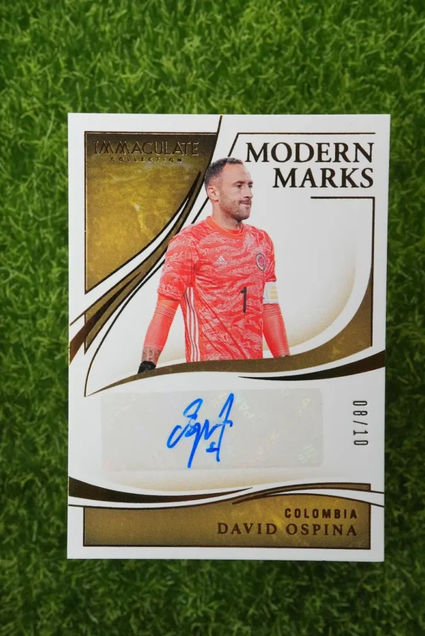 2020 Panini Immaculate Collection David Ospina Modern Marks Auto 08/10