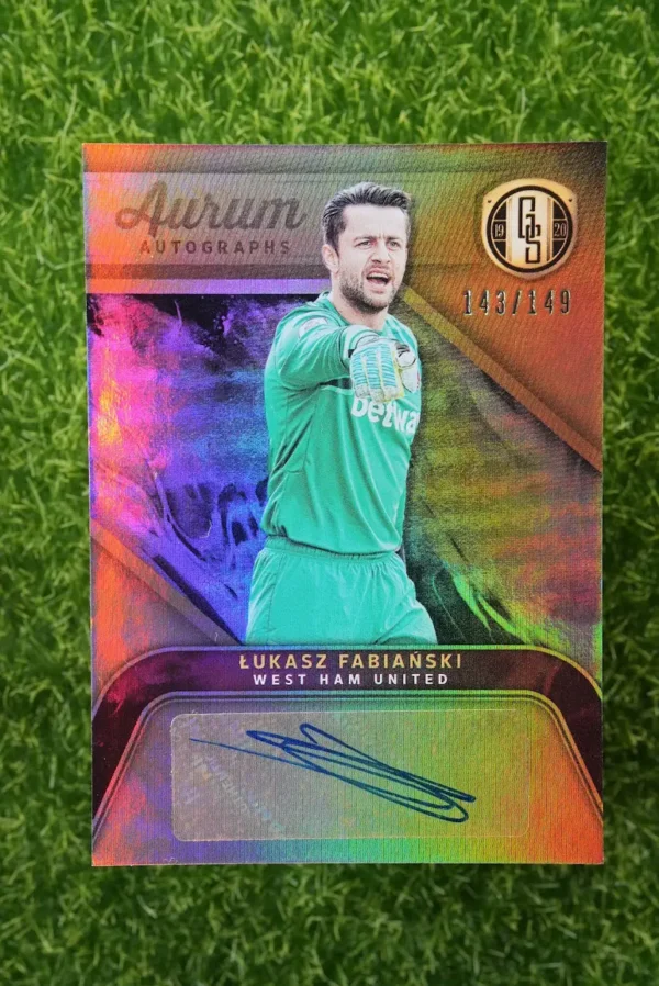 2019-20 Panini Gold Standard Łukasz Fabiański Aurum Autographs Auto 143/149