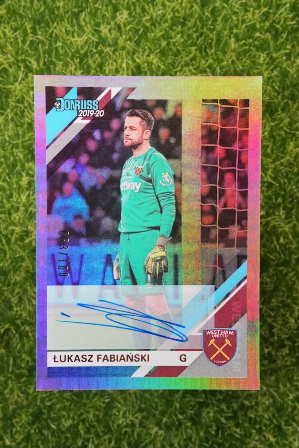 2019-20 Panini Chronicles Donruss Łukasz Fabiański Auto 68/100