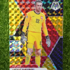 2021 Panini Mosaic UEFA Euro Łukasz Fabiański Gold Mosaic 4/8