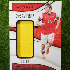 2020 Panini Immaculate Collection Kim Källström Magnificent Memorabilia Patch 28/99