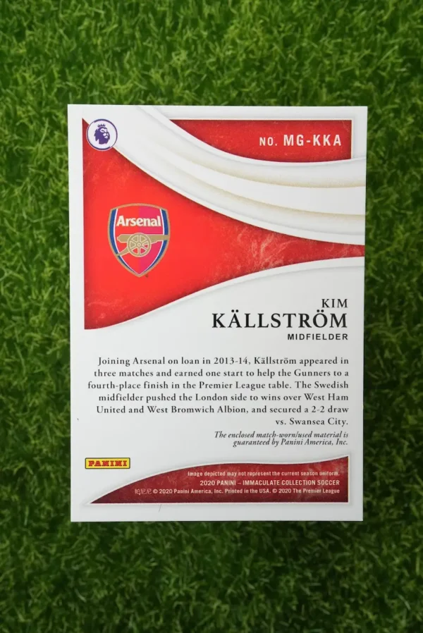 2020 Panini Immaculate Collection Kim Källström Magnificent Memorabilia Patch 28/99 - Image 2