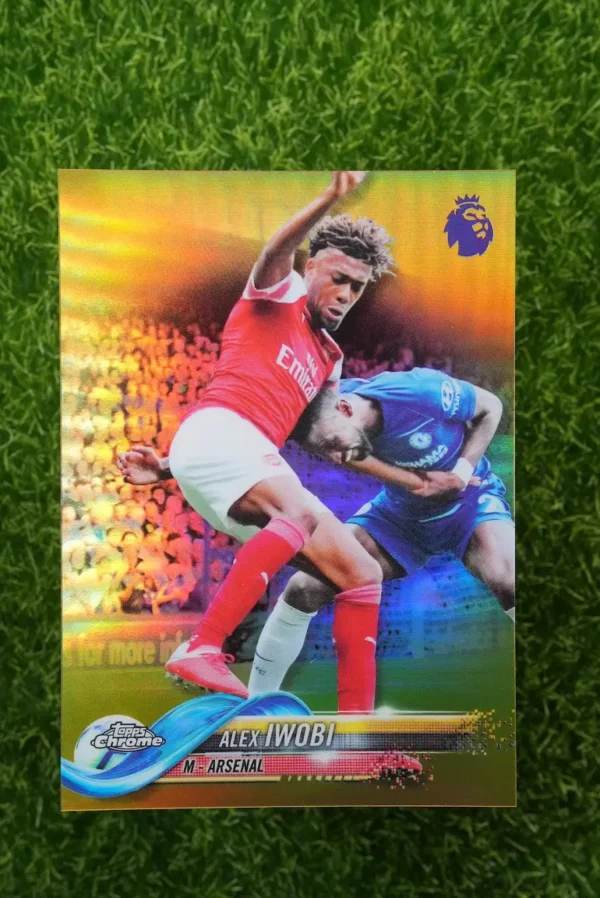 2019 Topps Chrome Alex Iwobi Gold Refractor 06/50