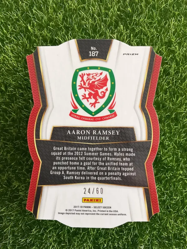 2017-18 Panini Select Aaron Ramsey Pink Die-Cut Prizm 24/60 - Image 2
