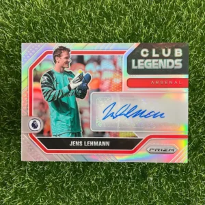 2021-22 Panini Prizm Premier League Jens Lehmann Club Legends Silver Prizm Auto 08/99