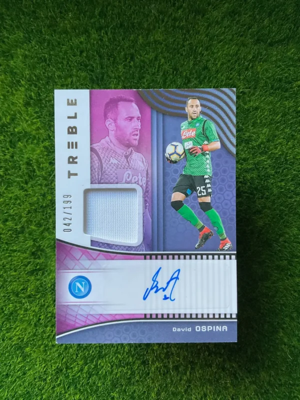 2018-19 Panini Treble David Ospina Patch Auto 42/199