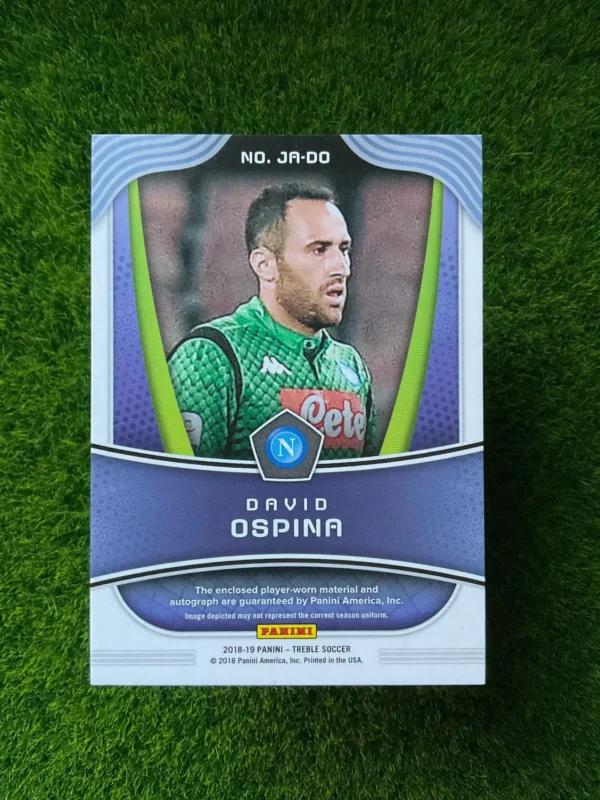 2018-19 Panini Treble David Ospina Patch Auto 42/199 - Image 2