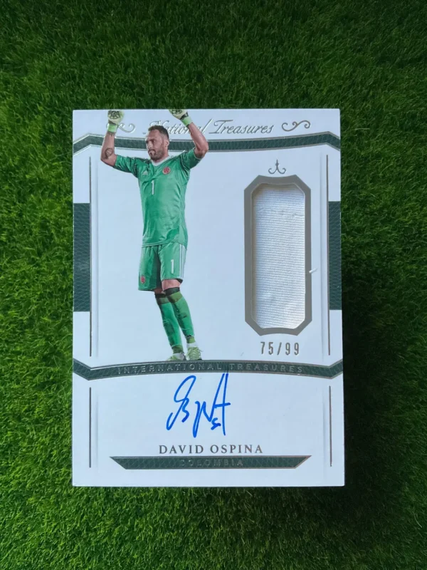 2018 Panini National Treasures David Ospina International Treasures Patch Auto 75/99