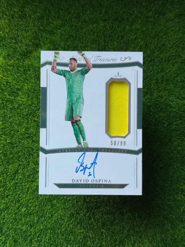 2018 Panini National Treasures David Ospina International Treasures Patch Auto 50/99