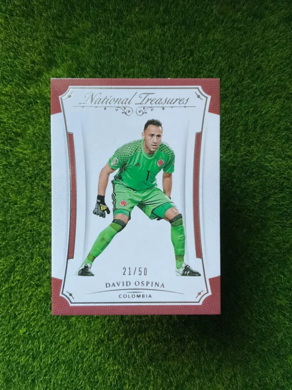 2018 Panini National Treasures David Ospina Ruby Parallel 21/50