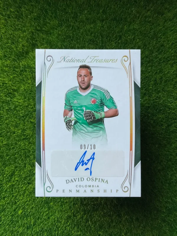 2018 Panini National Treasures David Ospina Penmanship Auto 09/10