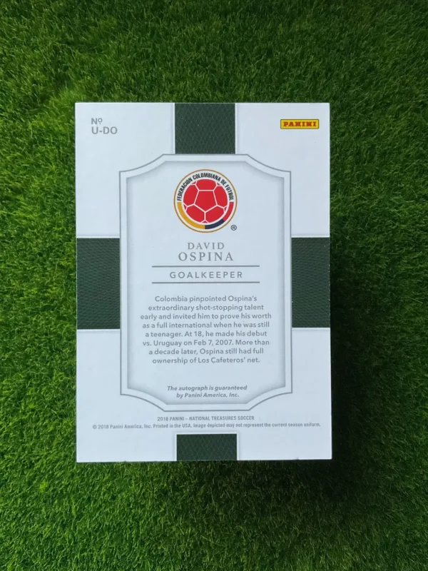2018 Panini National Treasures David Ospina Unparalleled Auto 06/50 - Image 2
