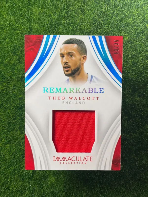 2017 Panini Immaculate Collection Theo Walcott Remarkable Patch 03/35