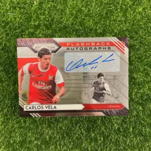 2020-21 Panini Prizm Premier League Carlos Vela Flashback Autographs Silver Prizm Auto