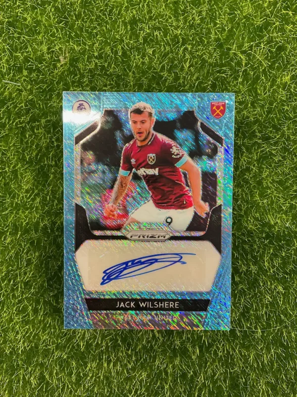 2019-20 Panini Prizm Premier League Jack Wilshere Blue Ice Prizm Auto