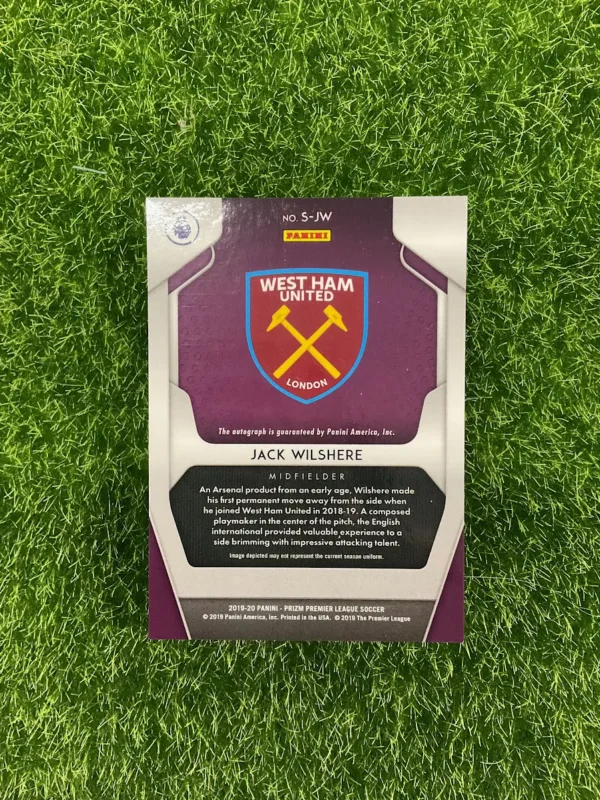 2019-20 Panini Prizm Premier League Jack Wilshere Silver Prizm Auto - Image 2