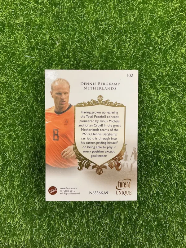 2015 Futera Unique Dennis Bergkamp The Greats - Image 2