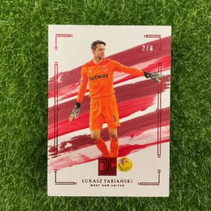 2020-21 Panini Impeccable Łukasz Fabiański Red Parallel 2/8