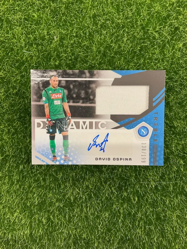2018-19 Panini Treble David Ospina Dynamic Patch Auto 138/199