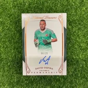 2018 Panini National Treasures David Ospina Penmanship Bronze Auto 08/25