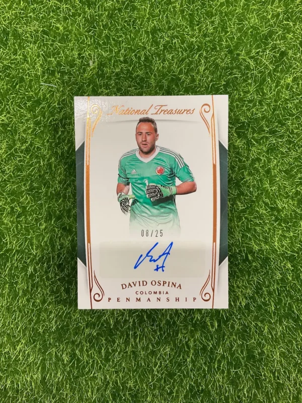 2018 Panini National Treasures David Ospina Penmanship Bronze Auto 08/25