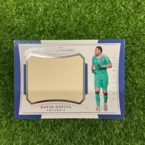 2018 Panini National Treasures David Ospina Colossal Sapphire Patch 03/35