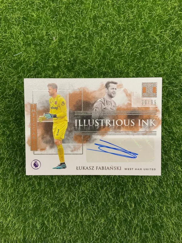 2019-20 Panini Impeccable Łukasz Fabiański Illustrious Ink Auto 30/99