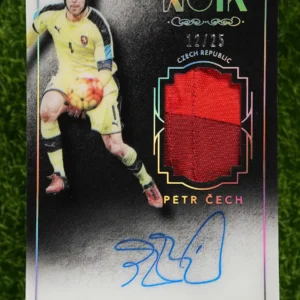 2016-17 Panini Noir Petr Čech Color Prime Patch Auto 12/25