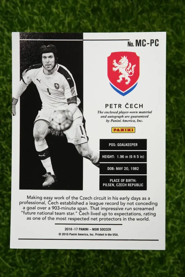 2016-17 Panini Noir Petr Čech Color Prime Patch Auto 12/25 - Image 2