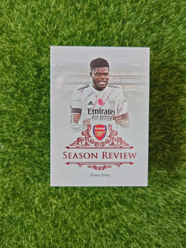 2021 Futera Arsenal Thomas Partey Season Review Gold Parallel 01/05