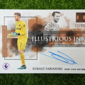 2019-20 Panini Impeccable Łukasz Fabiański Illustrious Ink Auto 11/99