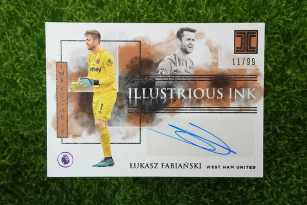 2019-20 Panini Impeccable Łukasz Fabiański Illustrious Ink Auto 11/99